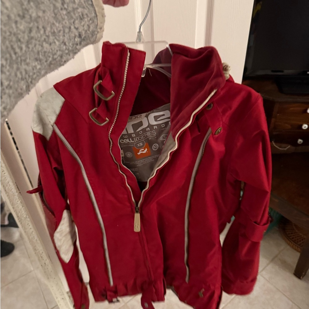 Women's Red Jacket - Picture 2 of 3